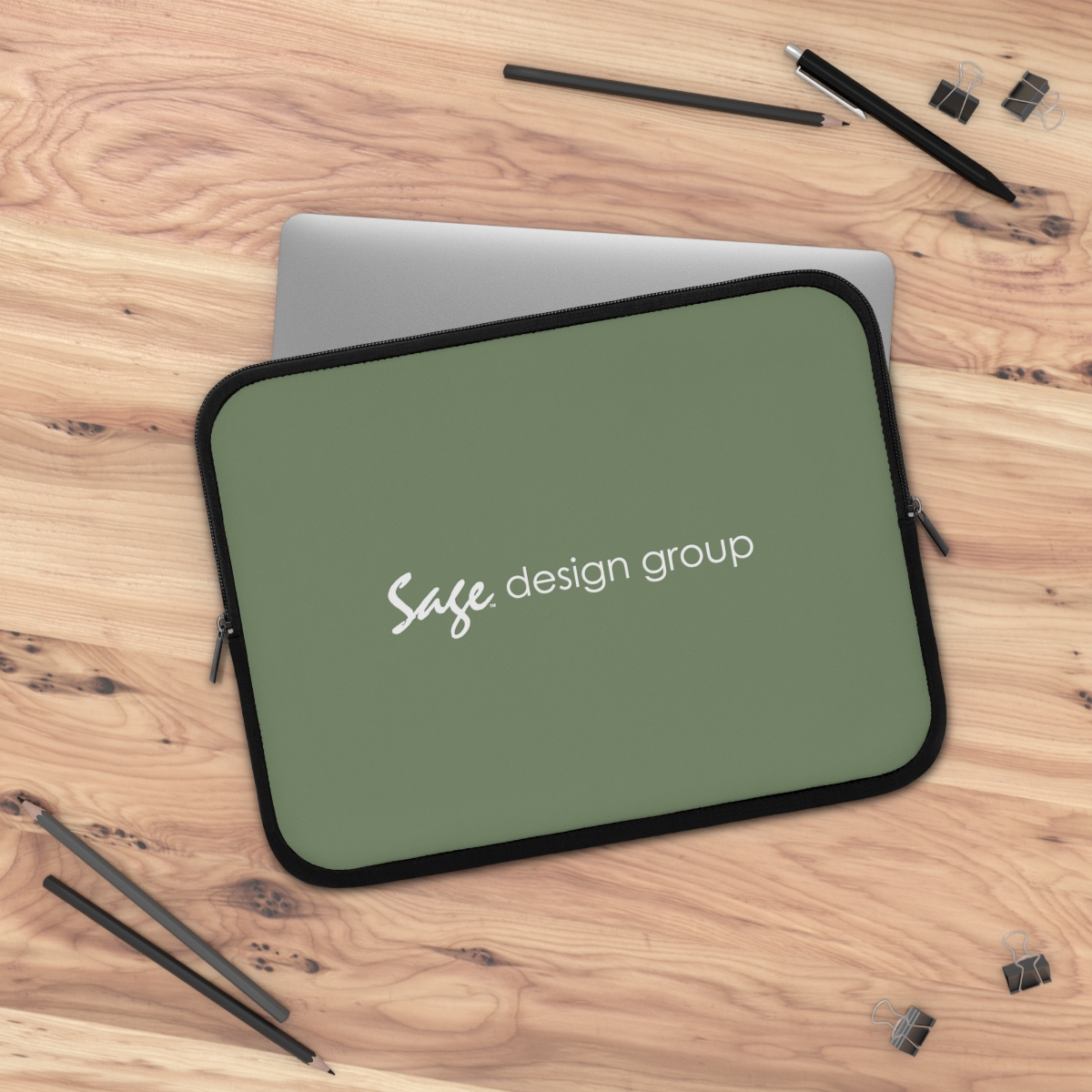 PrismaSleev™: CustomGardian™ - Custom Laptop Sleeve - Sage - Image 2
