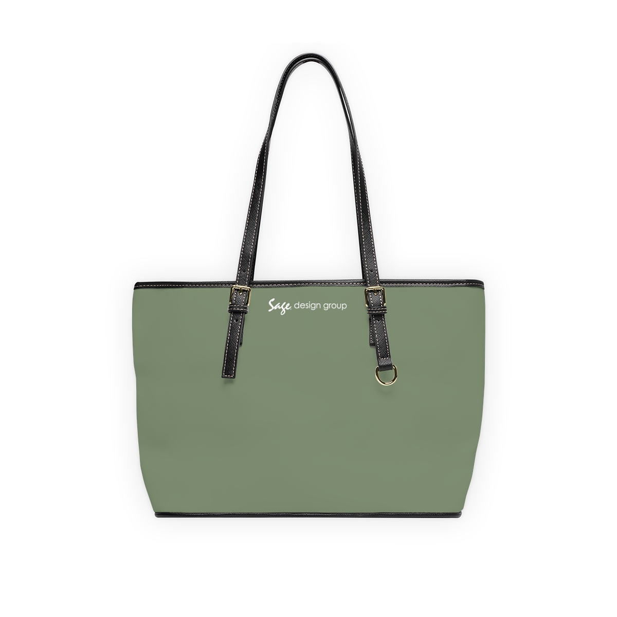 EcoVerv™: Leatherette CanvasStrap™ - Custom Shoulder Bag - Sage - Image 5