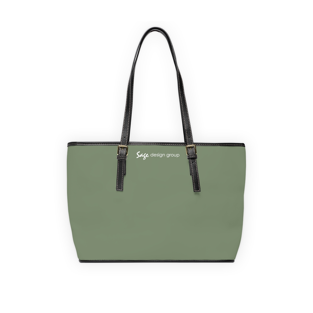 EcoVerv™: Leatherette CanvasStrap™ - Custom Shoulder Bag - Sage - Image 6