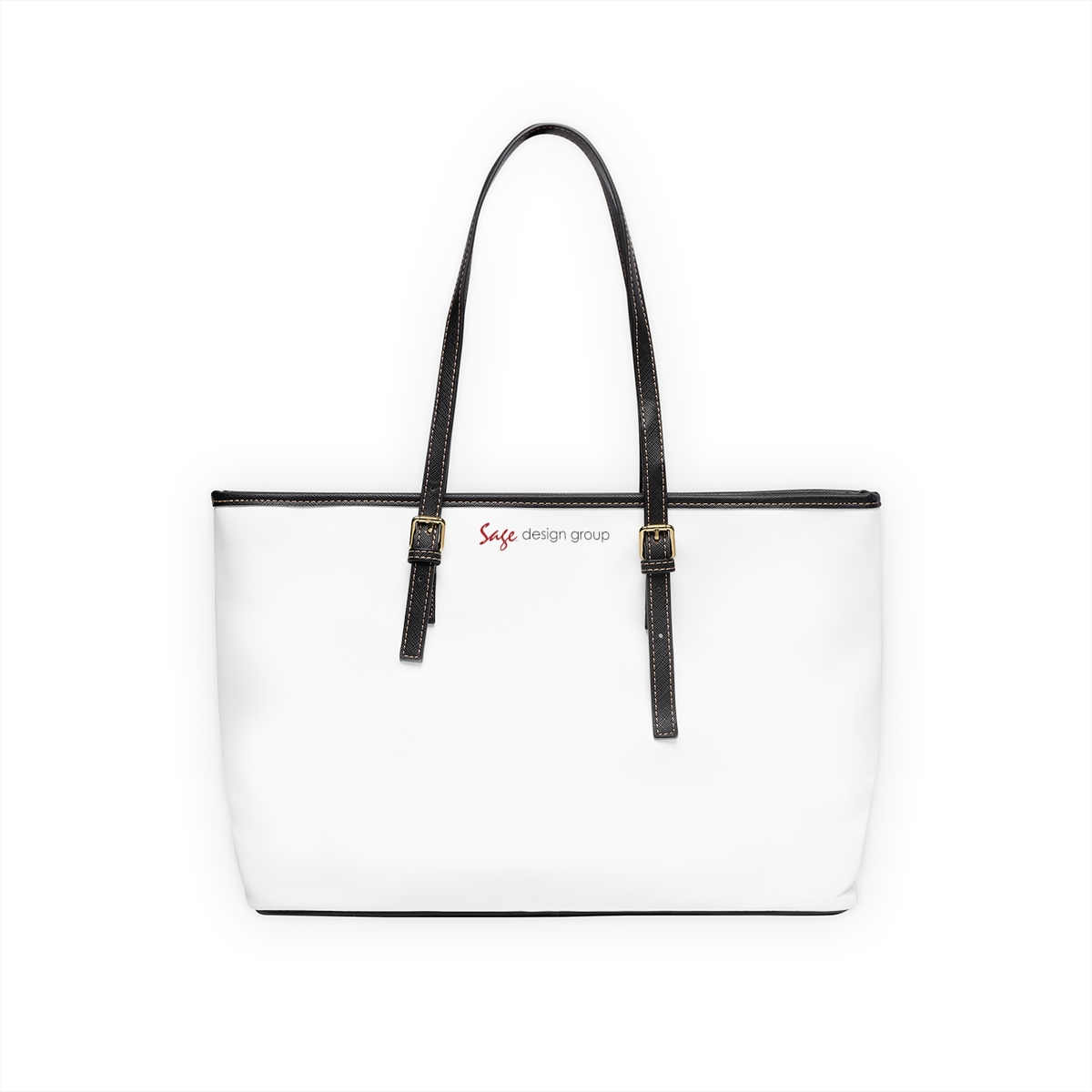 EcoVerv™: Leatherette CanvasStrap™ - Custom Shoulder Bag - White - Image 4