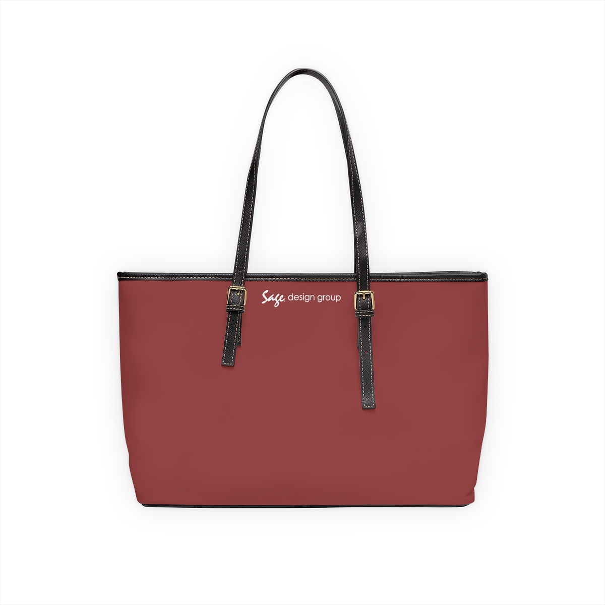 EcoVerv™: Leatherette CanvasStrap™ - Custom Shoulder Bag - Crimson - Image 4