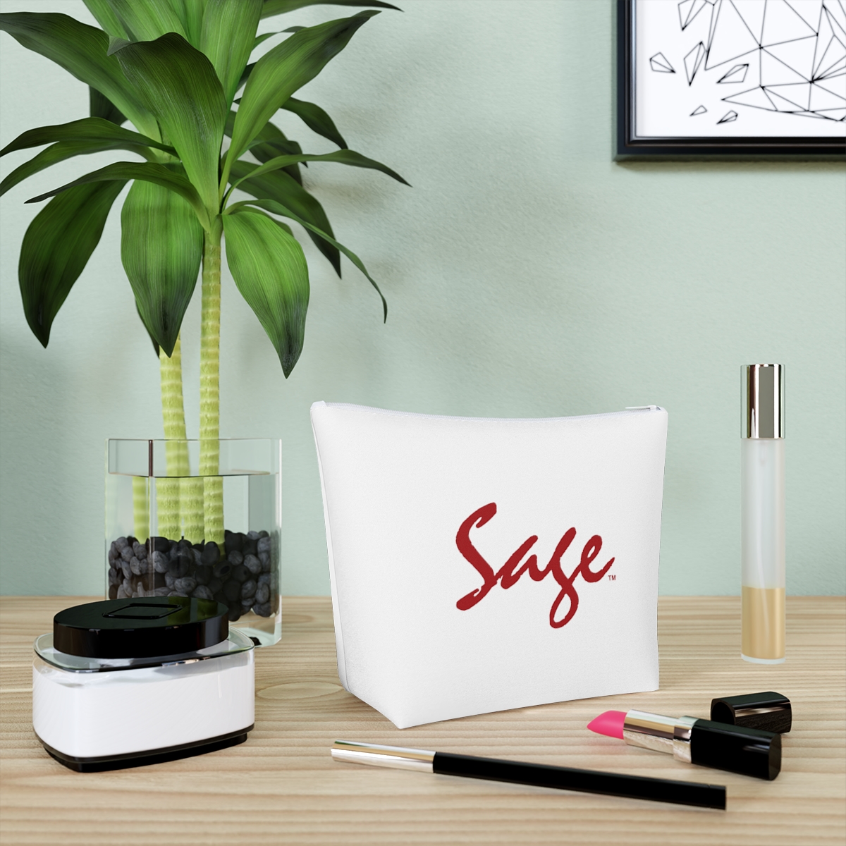 ChromaCanvas™: GlamPouch™ - Custom Cotton Cosmetic Bag - Image 3