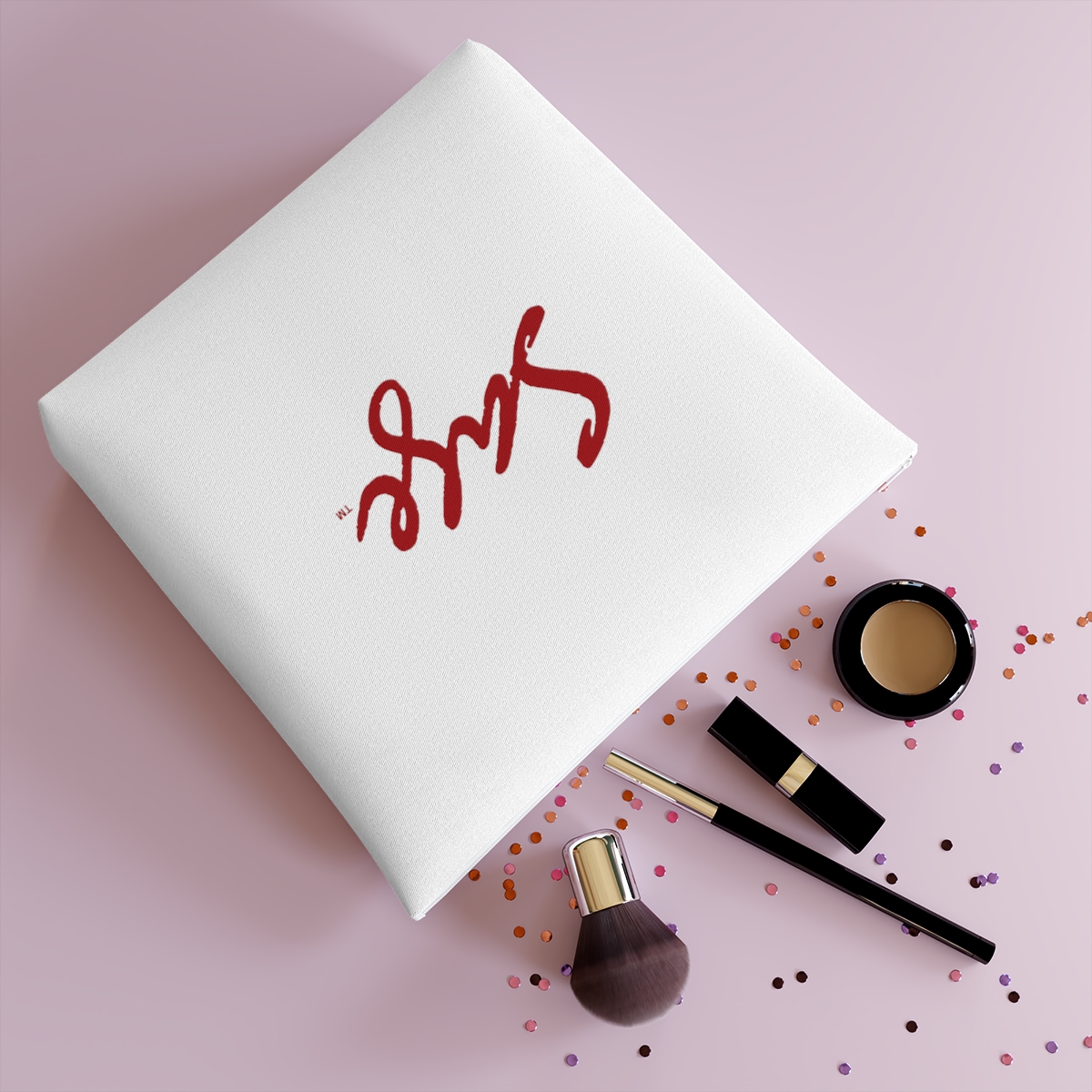 ChromaCanvas™: GlamPouch™ - Custom Cotton Cosmetic Bag - Image 26